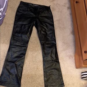 Leather pants!